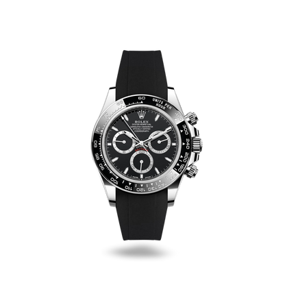Rolex Cosmograph Daytona-40mm ( Black Rubber Strap )