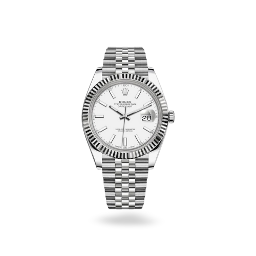 Rolex Date-just white Dial