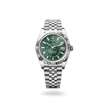 Rolex Sky-Dweller Watch Green Dial