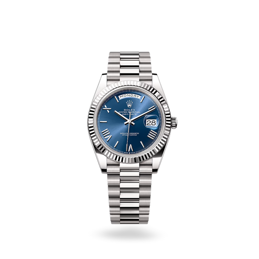 Rolex Day-date Roman Numerals Blue Dial