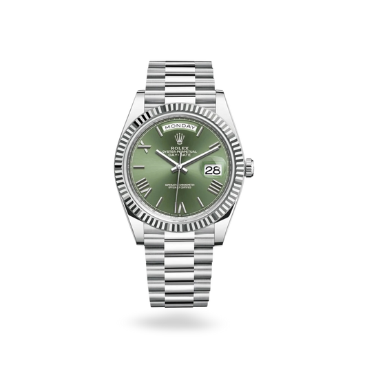 Rolex Day-date Roman Numerals Green  Dial