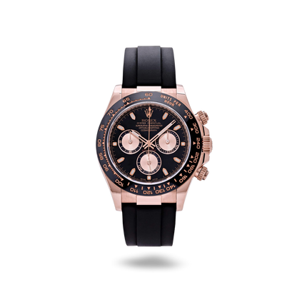 Rolex Cosmograph Daytona-40mm ( Black Rubber Strap )